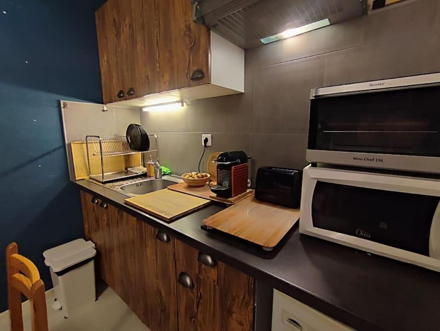 Studio Cosy 2100M Pied Des Pistes-Direct To Ski Slopes-Ski In Ski Out-La Plagne Aime 2000 외부 사진