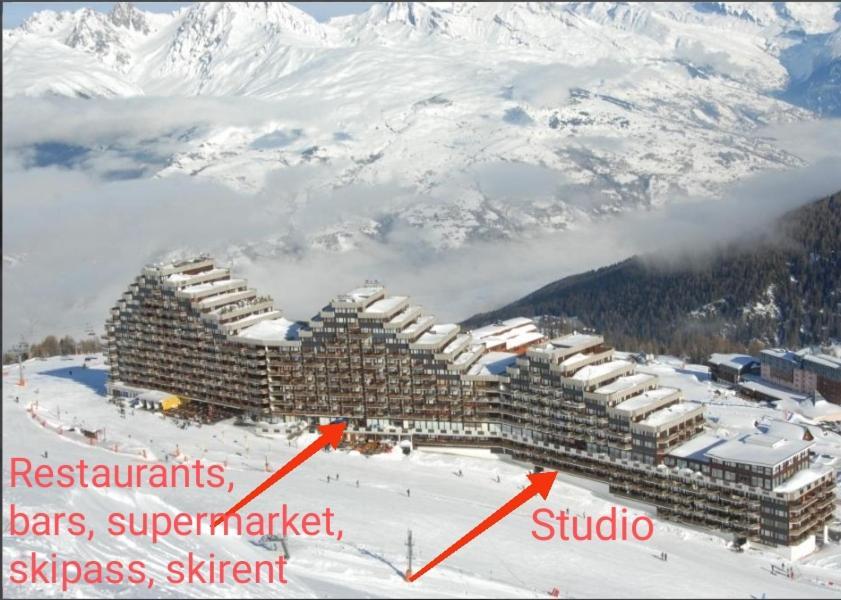 Studio Cosy 2100M Pied Des Pistes-Direct To Ski Slopes-Ski In Ski Out-La Plagne Aime 2000 외부 사진
