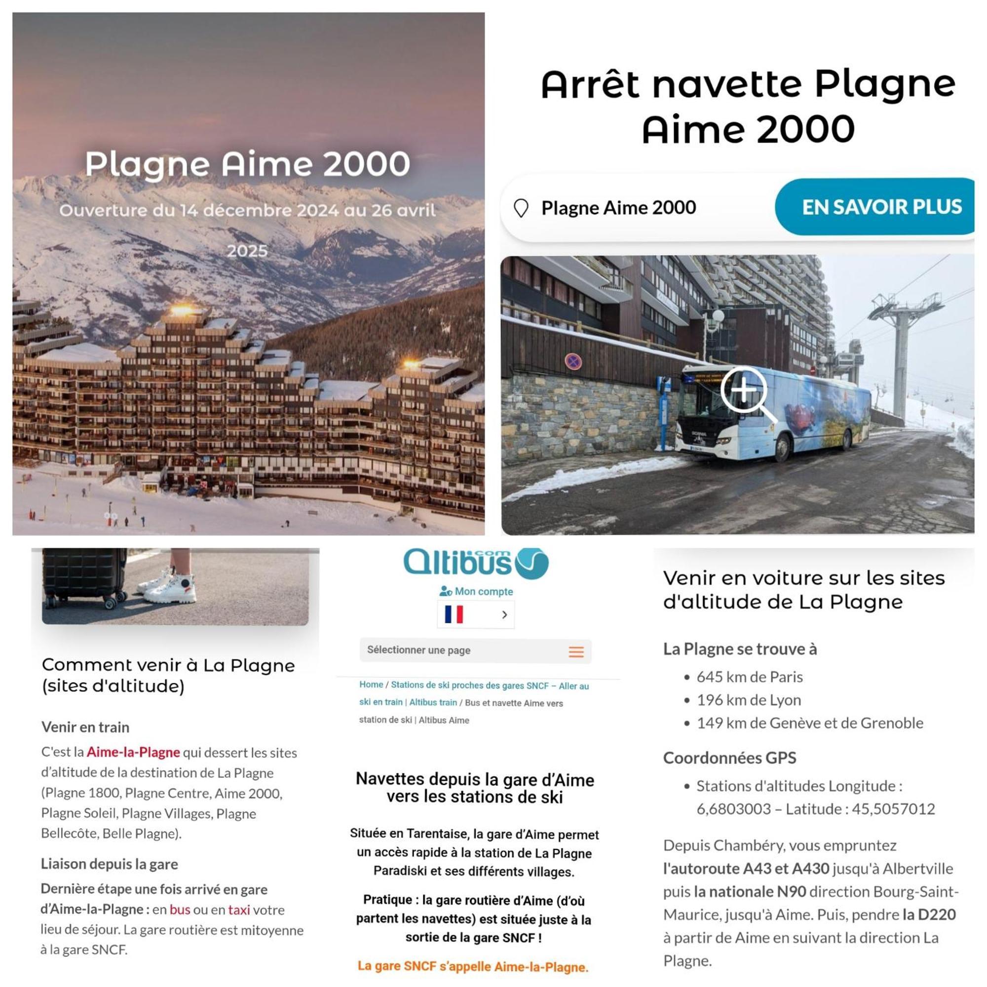 Studio Cosy 2100M Pied Des Pistes-Direct To Ski Slopes-Ski In Ski Out-La Plagne Aime 2000 외부 사진